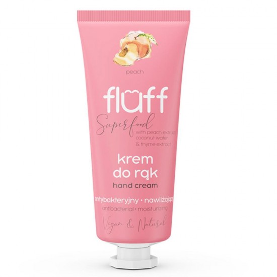 Fluff Hand Cream antibacterial & moisturizing Peach