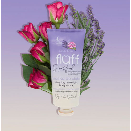 Fluff Sleeping overnight body mask Lavender καιamp; Rose