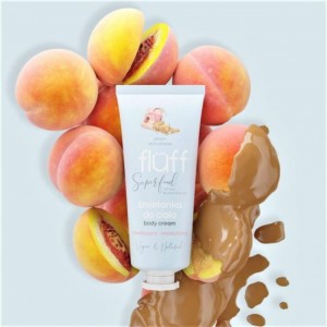 Fluff Body Cream Peach καιamp; Caramel Moisturizing