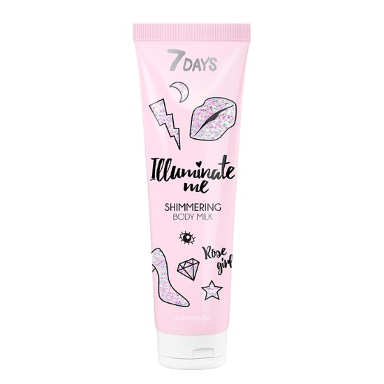 7 DAYS ROSE GIRL Shimmering Body Milk 150ml