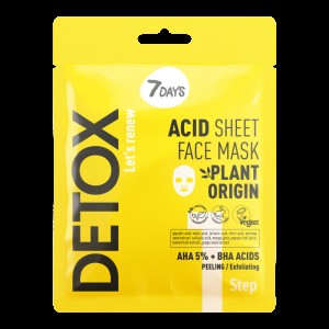 7DAYS Acid Sheet Face Mask AHA (5%) + BHA