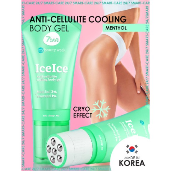 7DAYS Anti-cellulite cooling body gel ICE ICE COOL