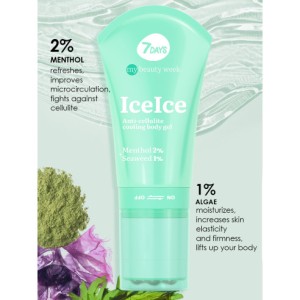 7DAYS Anti-cellulite cooling body gel ICE ICE COOL