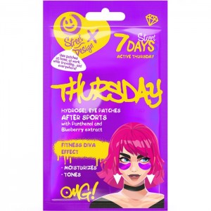 7DAYS Hydrogel eye patches ACTIVE THURSDAY with Panthenol and Blueberry Extract 2,5 g
