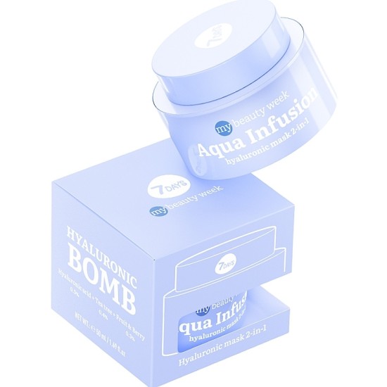 7DAYS MB Aqua Infusion Hyaluronic Mask 2in1