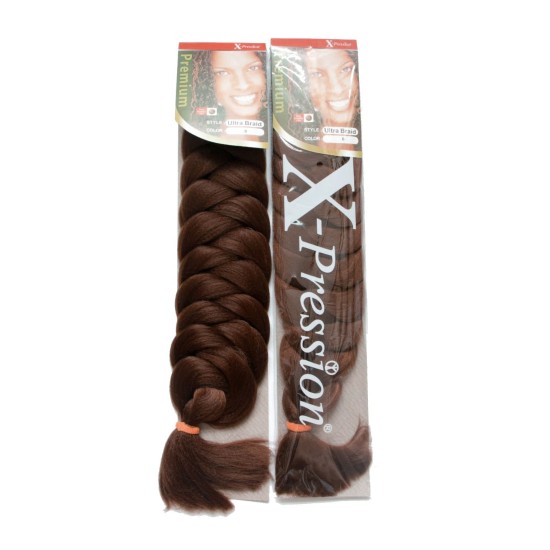 Μαλλιά για Ράστα και πλεξούδες X-Pression #6 Σοκολατί