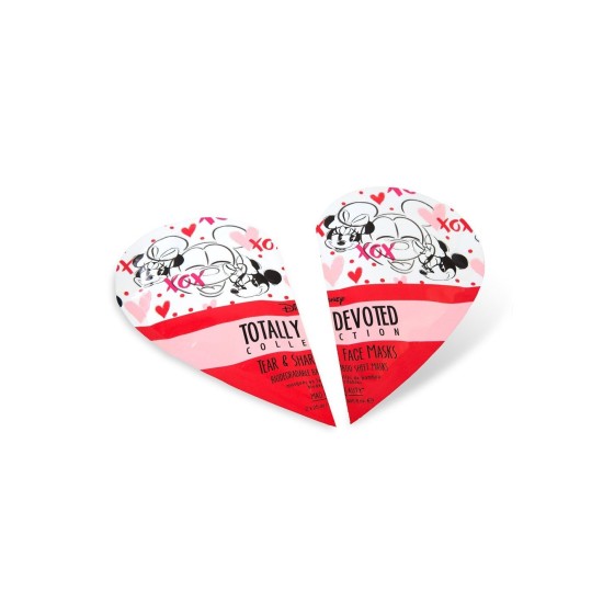 MINNIE MICKEY TOTALLY DEVOTED TEAR & SHARE SHEET FACE MASKS