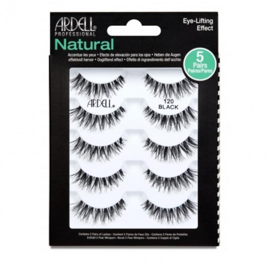 Ardell Natural 5Pairs 120 Black 5τμχ