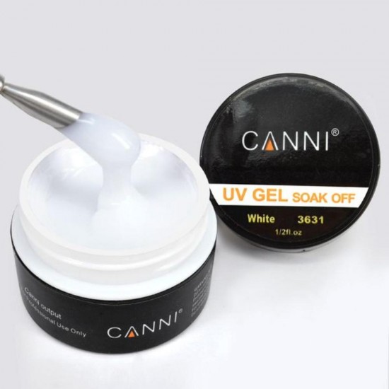 Canni Builder Gel Soak Off 15ml Άσπρο