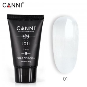 Canni Poly Nail Gel 45g 01 Clear