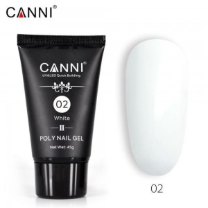 Canni Poly Nail Gel 45g 02 White