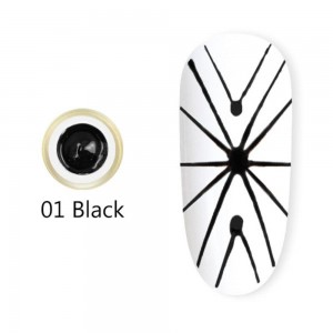 Canni Spider Gel 01 Μαύρο 8ml