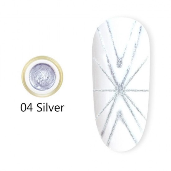 Canni Spider Gel 04 Ασημί 8ml