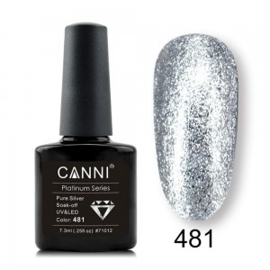 Canni Platinum Gel Polish Pure Silver 481 7.3ml