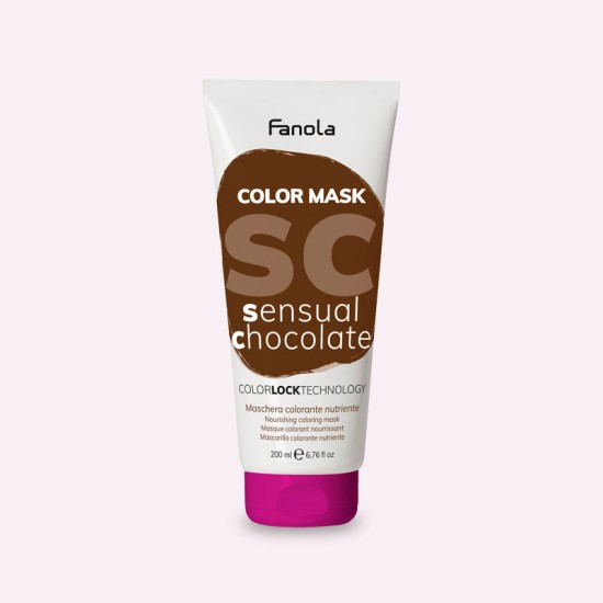 Μάσκα με χρώμα Σοκολατί 200ml Fanola Color Mask