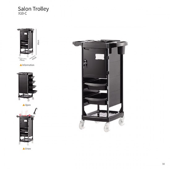 Βοηθός Κομμωτηρίου Salon Trolley X10-C