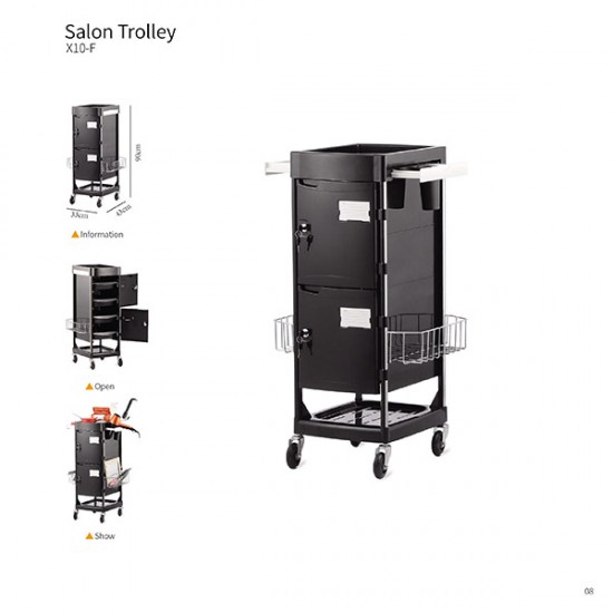 Βοηθός Κομμωτηρίου Salon Trolley X10-F