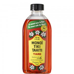 Monoi Tiki Tiare SPF6 -  Μαυρίσματος, για Πρόσωπο + Σώμα, με άρωμα Γαρδένια της Ταϊτής SPF6 120ml