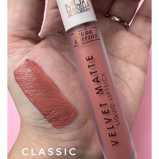 MUA VELVET MATTE LIQUID LIPSTICK - NUDE EDITION - CLASSIC