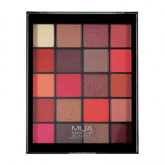 MUA MAKEUP ACADEMY 20 Shade Eyeshadow Palette - Flame Thrower