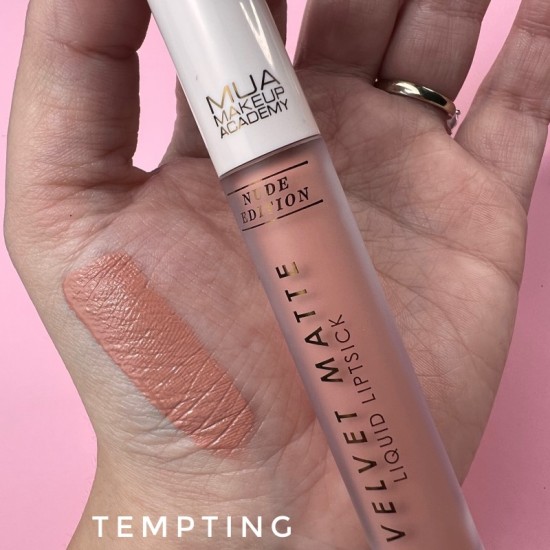 MUA VELVET MATTE LIQUID LIPSTICK - NUDE EDITION - TEMPTING
