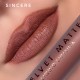 MUA VELVET MATTE LIQUID LIPSTICK SINCERE
