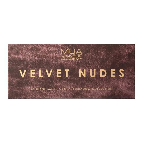 MUA 10 SHADE EYESHADOW PALETTE - VELVET NUDES