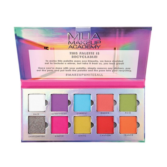 MUA 10SHADE PALETTE NEON LIGHTS