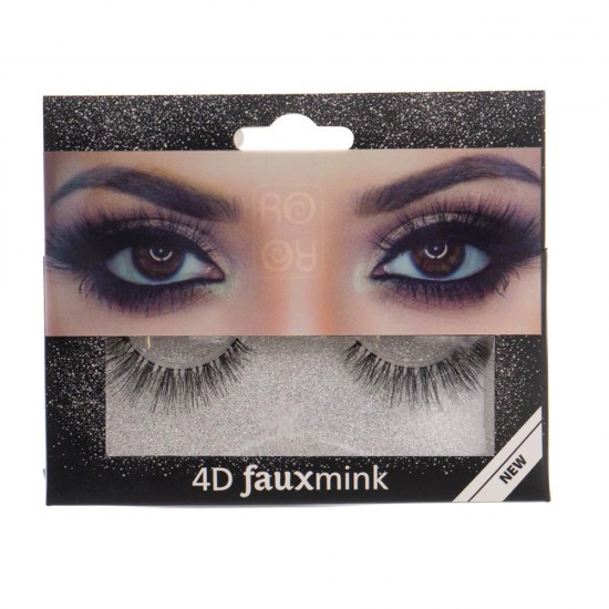 Ro-accessories 4D Fauxmink Βλεφαρίδες με κόλλα - EY213