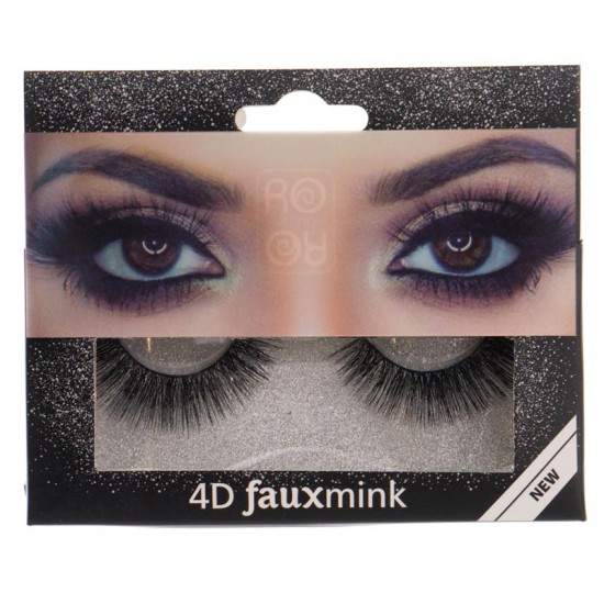 Ro-accessories 4D Fauxmink Βλεφαρίδες με κόλλα - EY205