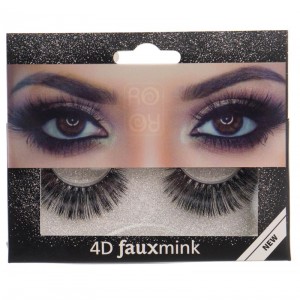 Ro-accessories 4D Fauxmink Βλεφαρίδες με κόλλα - EY201