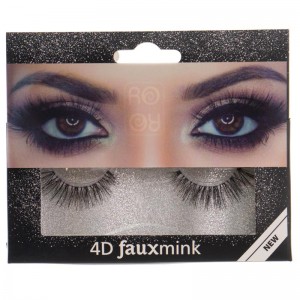 Ro-accessories 4D Fauxmink Βλεφαρίδες με κόλλα - EY211