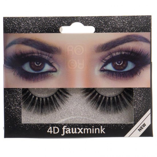 Ro-accessories 4D Fauxmink Βλεφαρίδες με κόλλα - EY202