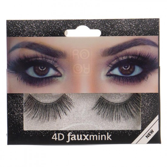 Ro-accessories 4D Fauxmink Βλεφαρίδες με κόλλα - EY212
