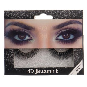 Ro-accessories 4D Fauxmink Βλεφαρίδες με κόλλα - EY204