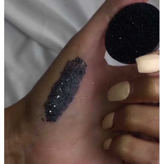 With Love Cosmetics Black Pressed Glitter